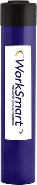 Value Collection - 25 Ton, 12.2" Stroke, 62.83 Cu In Oil Capacity, Portable Hydraulic Single Acting Cylinder - 5.15 Sq In Effective Area, 16.77" Lowered Ht., 28.97" Max Ht., 2.56" Cyl Bore Diam, 2.24" Plunger Rod Diam, 10,000 Max psi - Eagle Tool & Supply