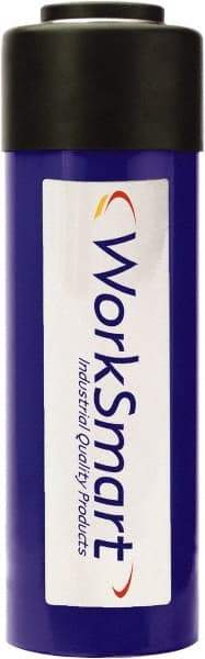 Value Collection - 25 Ton, 6.1" Stroke, 31.41 Cu In Oil Capacity, Portable Hydraulic Single Acting Cylinder - 5.15 Sq In Effective Area, 10.71" Lowered Ht., 16.81" Max Ht., 2.56" Cyl Bore Diam, 2.24" Plunger Rod Diam, 10,000 Max psi - Eagle Tool & Supply