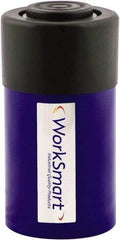 Value Collection - 25 Ton, 2.01" Stroke, 10.35 Cu In Oil Capacity, Portable Hydraulic Single Acting Cylinder - 5.15 Sq In Effective Area, 6.61" Lowered Ht., 8.62" Max Ht., 2.56" Cyl Bore Diam, 2.24" Plunger Rod Diam, 10,000 Max psi - Eagle Tool & Supply