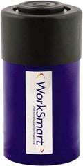 Value Collection - 25 Ton, 1.02" Stroke, 5.25 Cu In Oil Capacity, Portable Hydraulic Single Acting Cylinder - 5.15 Sq In Effective Area, 5.63" Lowered Ht., 6.65" Max Ht., 2.56" Cyl Bore Diam, 2.24" Plunger Rod Diam, 10,000 Max psi - Eagle Tool & Supply