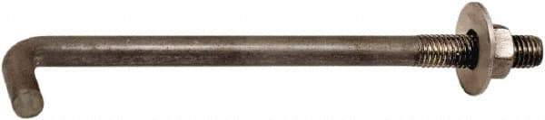 Value Collection - 3/4-10, 15" OAL Bent Anchor Bolt - Grade 2 Steel - Eagle Tool & Supply