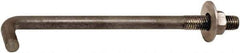 Value Collection - 3/4-10, 15" OAL Bent Anchor Bolt - Grade 2 Steel - Eagle Tool & Supply