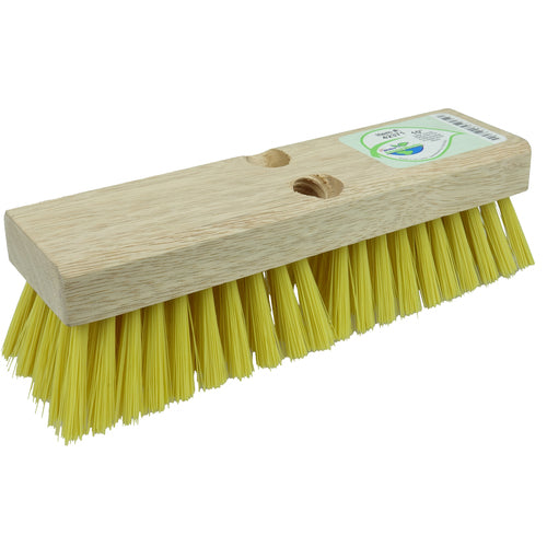 10″ - Deck Scrub Brush, Recycled PET Fill and Foam Block - Eagle Tool & Supply