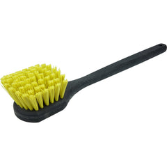 20″ - Utility Scrub Brush, Recycled PET Fill, Long Handle, Foam Block - Eagle Tool & Supply
