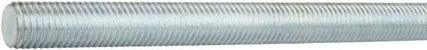 Made in USA - 1/4-20 1-3/4" OAL Fully Threaded Stud - Carbon Steel, Zinc-Plated Finish, Inch & Metric - Eagle Tool & Supply