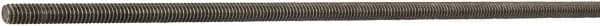 Made in USA - 1-1/4-7 UNC (Coarse), 12' Long, Medium Carbon Steel General Purpose Threaded Rod - Uncoated, Right Hand Thread - Eagle Tool & Supply