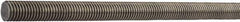 Value Collection - M24x3.0 300mm OAL Fully Threaded Stud - Steel, Plain Finish, Inch & Metric - Eagle Tool & Supply