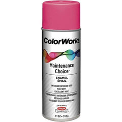 Krylon - Zinger Pink, 11 oz Net Fill, Gloss, Enamel Spray Paint - 15 to 18 Sq Ft per Can, 16 oz Container - Eagle Tool & Supply