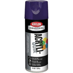 Krylon - Purple, 12 oz Net Fill, Gloss, Aerosol Spray Paint - 15 to 20 Sq Ft per Can, 16 oz Container - Eagle Tool & Supply