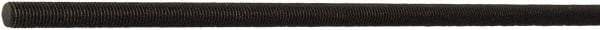 Value Collection - 1/4-20 UNC (Coarse), 3' Long, Stainless Steel General Purpose Threaded Rod - Black Oxide Finish, Right Hand Thread - Eagle Tool & Supply