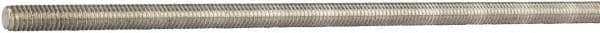 Made in USA - #8-32 UNC (Coarse), 6' Long, Aluminum General Purpose Threaded Rod - Uncoated, Right Hand Thread - Eagle Tool & Supply