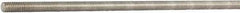 Made in USA - 1/2-13 UNC (Coarse), 3' Long, Aluminum General Purpose Threaded Rod - Uncoated, Right Hand Thread - Eagle Tool & Supply