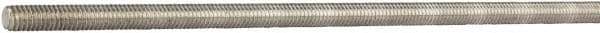 Made in USA - #10-32 UNF (Fine), 6' Long, Aluminum General Purpose Threaded Rod - Uncoated, Right Hand Thread - Eagle Tool & Supply