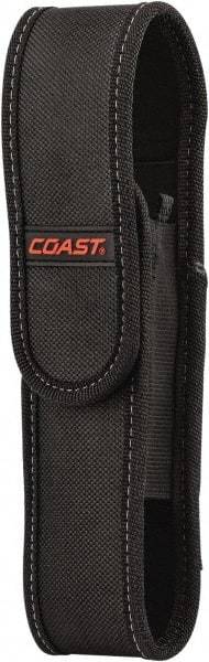 Coast Cutlery - Nylon/Polyester Handheld Flashlight (General Purpose & Industrial) Flashlight Sheath - Black, Compatible with Coast Batteries - Eagle Tool & Supply