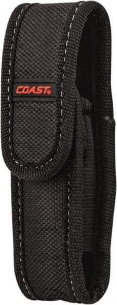 Coast Cutlery - Nylon/Polyester Handheld Flashlight (General Purpose & Industrial) Flashlight Sheath - Black, Compatible with Coast Batteries - Eagle Tool & Supply