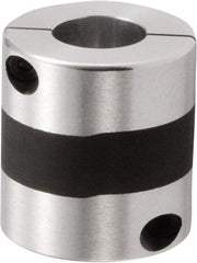 NBK - 24 to 25mm Bore, Servo Motor Flexible Coupling - 56mm OD, 60mm OAL, Aluminum Alloy, Clamp Style - Eagle Tool & Supply