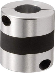 NBK - 12 to 14mm Bore, Servo Motor Flexible Coupling - 44mm OD, 48mm OAL, Aluminum Alloy, Clamp Style - Eagle Tool & Supply