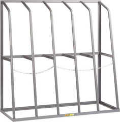 Little Giant - 5 Bay, 1,500 Lb per Bay Capacity, Gray Bar Rack - 60" Wide x 60" High x 24" Deep, Steel - Eagle Tool & Supply