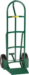Little Giant - 600 Lb Capacity 49" OAH Hand Truck with Foot Kick - 13-1/2 x 16" Base Plate, Loop Handle, Steel, Flat-Free Microcellular Foam Wheels - Eagle Tool & Supply