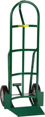 Little Giant - 800 Lb Capacity 49" OAH Hand Truck with Foot Kick - 13-1/2 x 16" Base Plate, Loop Handle, Steel, Solid Rubber Wheels - Eagle Tool & Supply