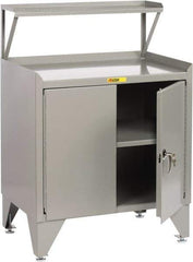 Little Giant - Receiving Station - 36 Inch Wide x 24 Inch Deep x 54-1/2 Inch High, Gray - Eagle Tool & Supply
