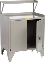 Little Giant - Receiving Station - 36 Inch Wide x 24 Inch Deep x 54-1/2 Inch High, Gray - Eagle Tool & Supply