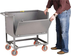 Little Giant - 2,000 Lb Capacity Steel Raised Deck Box Truck - Steel Deck, 30" OAW, 48" Platform Length x 20" Platform Height, Polyurethane Casters - Eagle Tool & Supply