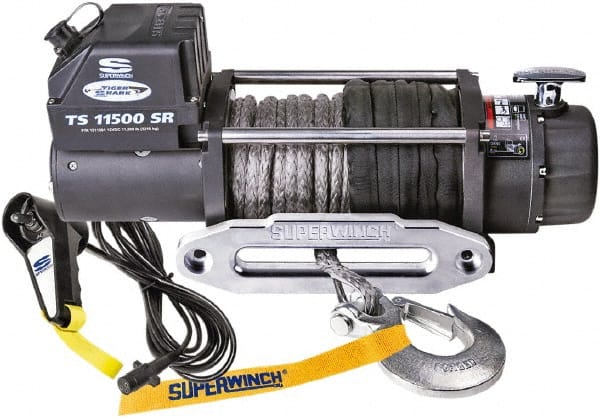 Superwinch - 11,500 Lb Capacity, 80' Cable Length, Automotive Heavy-Duty Recovery Winch - Eagle Tool & Supply