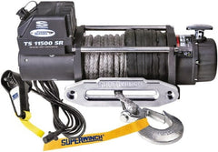 Superwinch - 11,500 Lb Capacity, 80' Cable Length, Automotive Heavy-Duty Recovery Winch - Eagle Tool & Supply