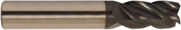 Accupro - 5/8" Diam 4 Flute Solid Carbide 0.12" Corner Radius End Mill - Eagle Tool & Supply