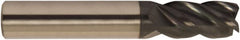 Accupro - 5/8" Diam 4 Flute Solid Carbide 0.12" Corner Radius End Mill - Eagle Tool & Supply