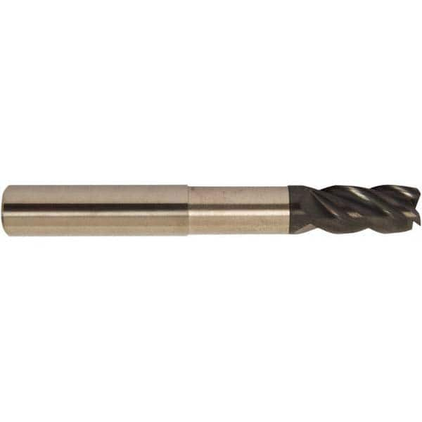 Accupro - 5/8" Diam 4 Flute Solid Carbide 0.03" Corner Radius End Mill - Eagle Tool & Supply