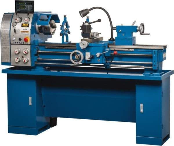 Enco - 12" Swing, 36" Between Centers, 110/220 Volt, Single Phase Bench Lathe - 5MT Taper, 1-1/2 hp, 65 to 1,810 RPM, 1-1/2" Bore Diam, 29.5mm Deep x 580mm High x 1,676mm Long - Eagle Tool & Supply