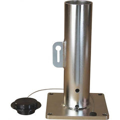 THERN - Davit Crane Bases Base Type: Pedestal Base Finish/Coating: Stainless Steel - Eagle Tool & Supply