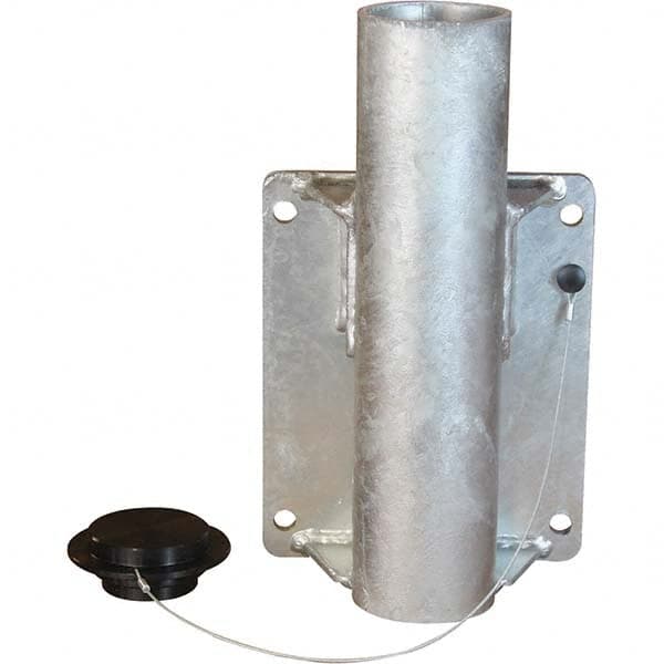 THERN - Davit Crane Bases Base Type: Wall Mount Base Finish/Coating: Stainless Steel - Eagle Tool & Supply