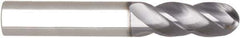 Niagara Cutter - 1" Diam, 2" LOC, 4 Flute Solid Carbide Ball End Mill - AlTiN Finish, Single End, 5" OAL, 1" Shank Diam, Spiral Flute - Eagle Tool & Supply