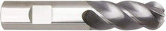 Niagara Cutter - 1" Diam, 2" LOC, 4 Flute Solid Carbide Ball End Mill - AlTiN Finish, Single End, 5" OAL, 1" Shank Diam, Spiral Flute - Eagle Tool & Supply