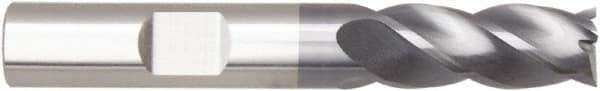 Niagara Cutter - 5/8", 5/8" LOC, 5/8" Shank Diam, 3" OAL, 4 Flute, Solid Carbide Square End Mill - Single End, AlTiN Finish, Helical Flute, Variable° Helix, Centercutting, Right Hand Cut, Right Hand Flute, Series STS430.2 - Eagle Tool & Supply