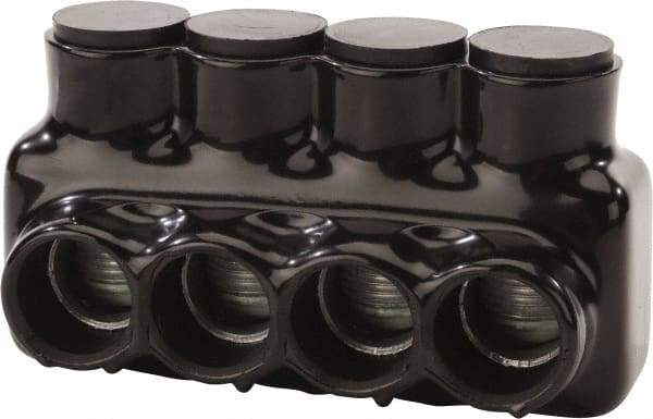 POLARIS nsi - Class B & C Wire Compatible, Aluminum, Hex Split Bolt Connector - 6.38" OAL, 3.41" Base Width - Eagle Tool & Supply