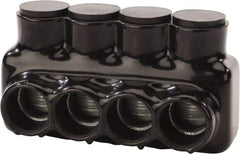 POLARIS nsi - Class B & C Wire Compatible, Aluminum, Hex Split Bolt Connector - 6.38" OAL, 3.41" Base Width - Eagle Tool & Supply