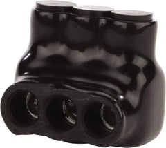POLARIS nsi - 14 to 4 AWG, Class B & C Wire Compatible, Aluminum, Hex Split Bolt Connector - 1.55" OAL, 1.18" Base Width - Eagle Tool & Supply