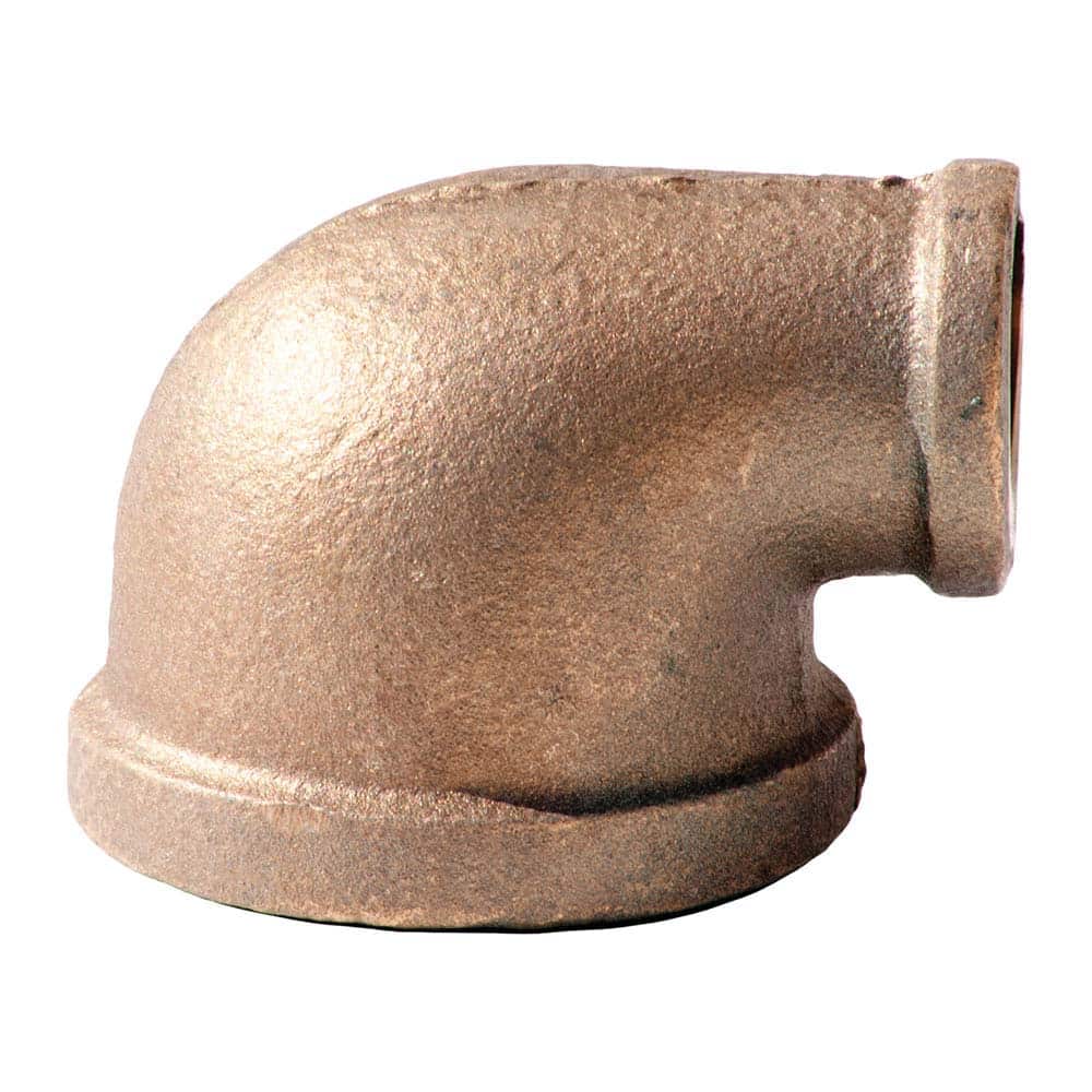 Merit Brass - Brass & Chrome Pipe Fittings Type: Reducing Elbow Fitting Size: 1-1/2 x 3/4 - Eagle Tool & Supply