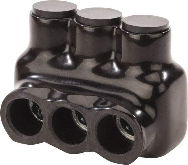 POLARIS nsi - 6 to 3/0 AWG, Class B & C Wire Compatible, Aluminum, Hex Split Bolt Connector - 2.63" OAL, 1.83" Base Width - Eagle Tool & Supply