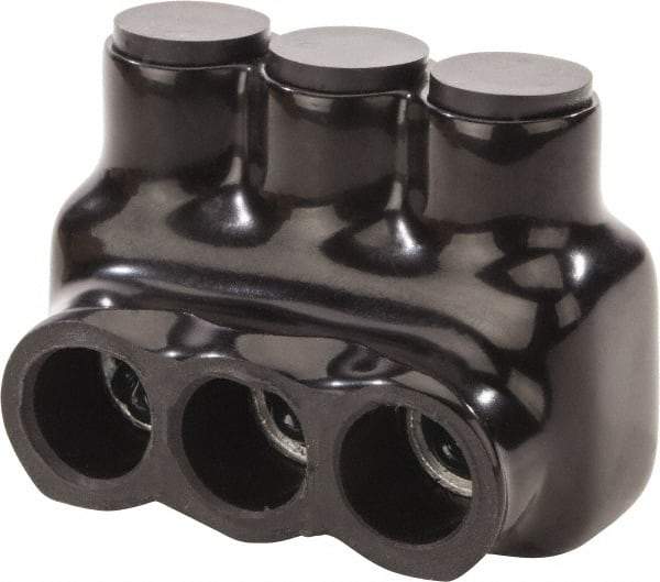 POLARIS nsi - 14 to 1/0 AWG, Class B & C Wire Compatible, Aluminum, Hex Split Bolt Connector - 2.24" OAL, 1-1/2" Base Width - Eagle Tool & Supply