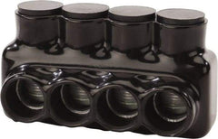 POLARIS nsi - 4 AWG, Class B & C Wire Compatible, Aluminum, Hex Split Bolt Connector - 5.24" OAL, 2.83" Base Width - Eagle Tool & Supply