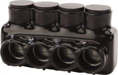 POLARIS nsi - 6 AWG, Class B & C Wire Compatible, Aluminum, Hex Split Bolt Connector - 5.85" OAL, 2.96" Base Width - Eagle Tool & Supply