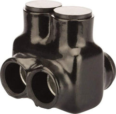 POLARIS nsi - 6 AWG, Class B & C Wire Compatible, Aluminum, Hex Split Bolt Connector - 2.47" OAL, 2-1/2" Base Width - Eagle Tool & Supply