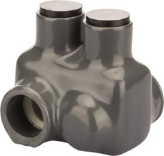 POLARIS nsi - 4 to 3/0 AWG, Class I, K & M Wire Compatible, Aluminum, Hex Split Bolt Connector - 1.85" OAL, 1.6" Base Width - Eagle Tool & Supply