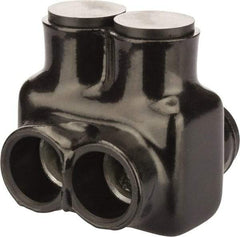 POLARIS nsi - 4 AWG, Class B & C Wire Compatible, Aluminum, Hex Split Bolt Connector - 2.81" OAL, 2.87" Base Width - Eagle Tool & Supply