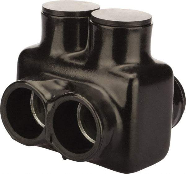 POLARIS nsi - Class B & C Wire Compatible, Aluminum, Hex Split Bolt Connector - 3.48" OAL, 3-1/2" Base Width - Eagle Tool & Supply